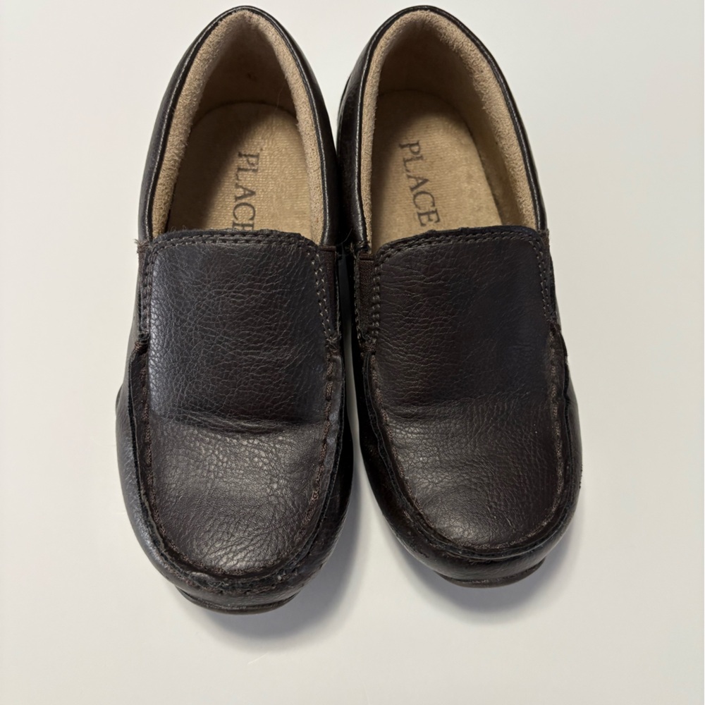 Children Place Toddler Dark Brown Loafers size 11 dress shoes